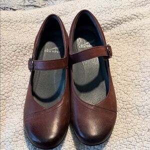 Dansko Dark Brown Mary Jane Flats